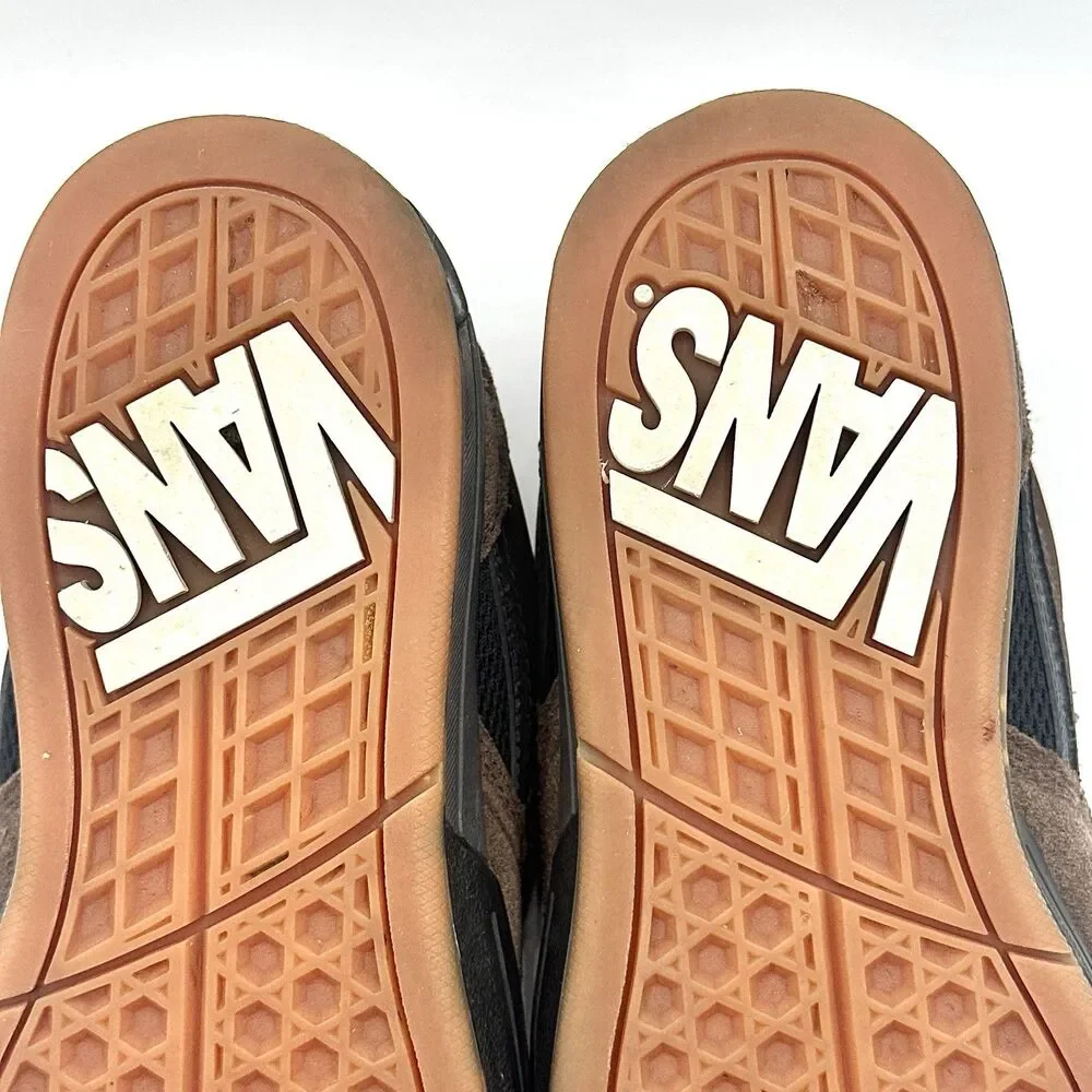 Vans Skate Mixxa Brown Black Suede Chunky Shoes Mens Size 7 Sneakers